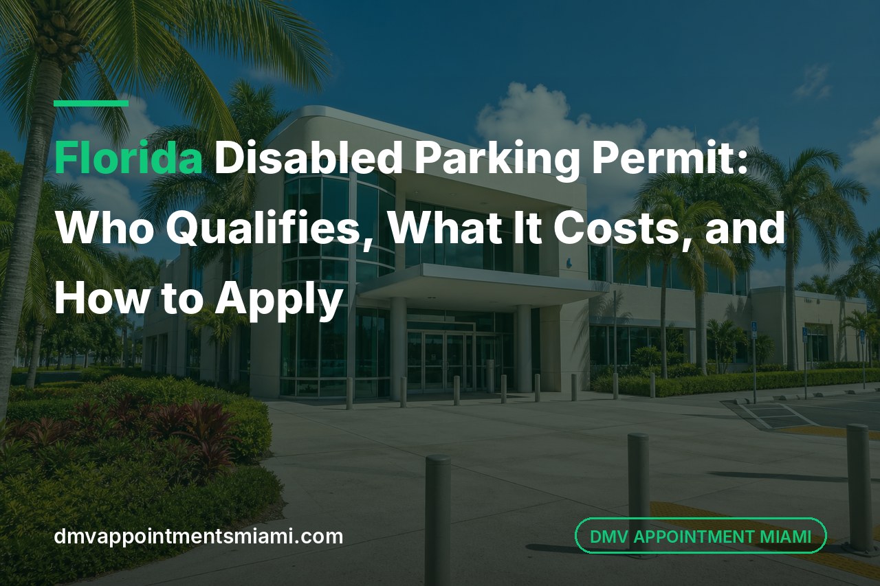 Florida Disabled Parking Permit: Who Qualifies, What It Costs, and How to Apply